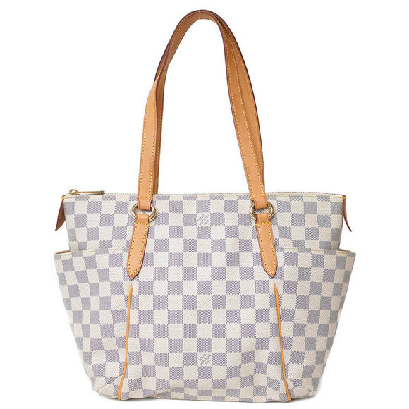 Louis Vuitton Azur Damier Totally Tote PM Bag White - Picture 1 of 8